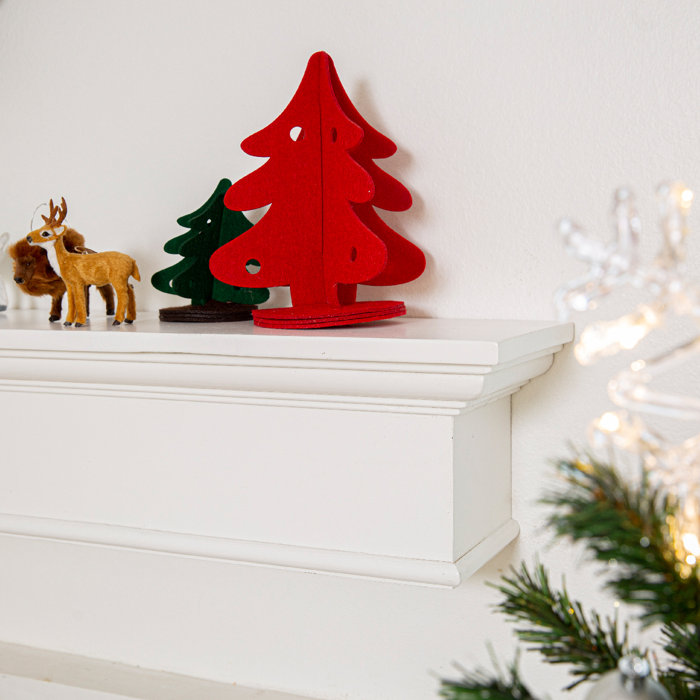 Lark Manor Aleezay Wood Fireplace Shelf Mantel & Reviews Wayfair